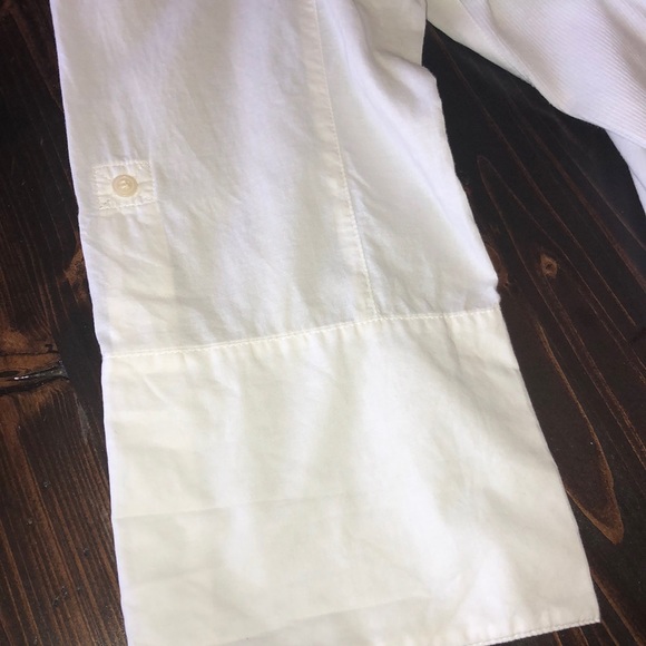 CAbi Med white button down 3/4 sleeve 100% cotton - Picture 5 of 7